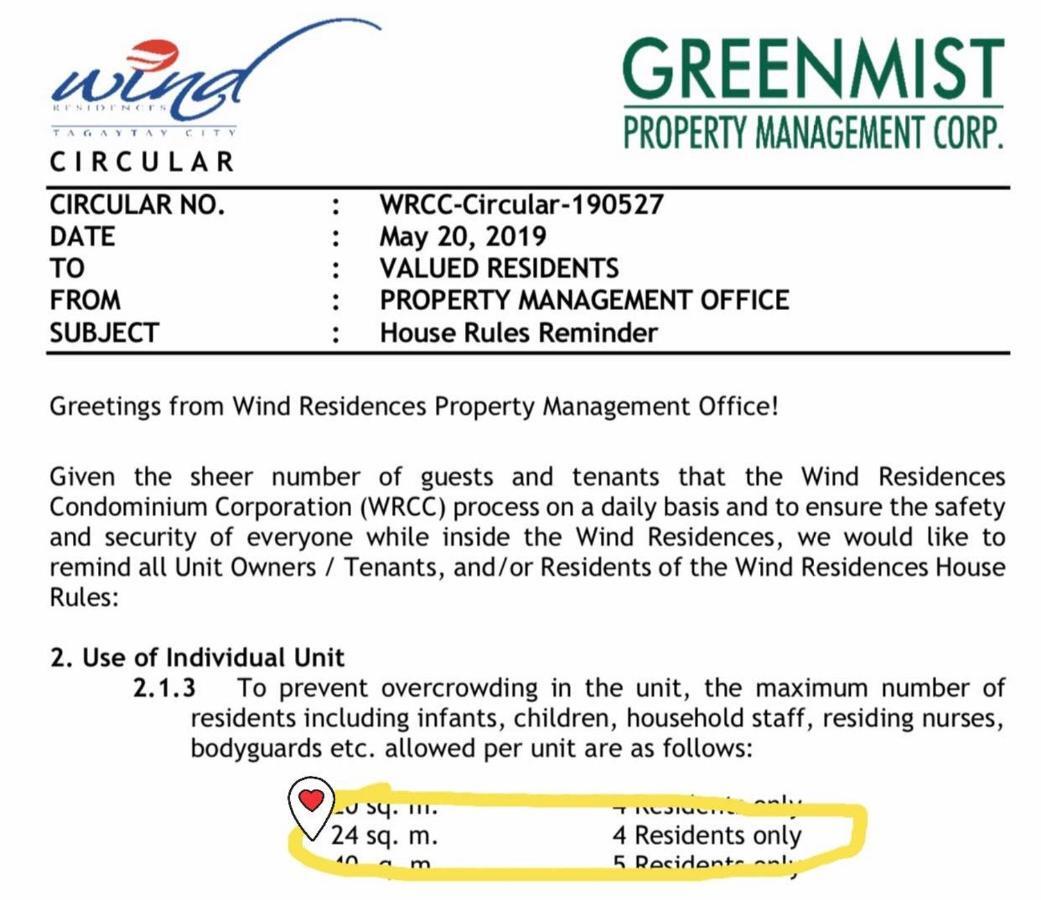 Sabina'S Place Wind Residences Tagaytay Tagaytay City Exterior photo